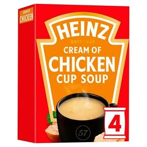 Heinz Cream of Chicken Cup Packet Soup x4 68g