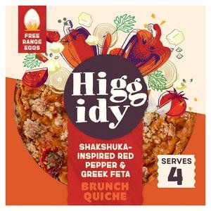 Higgidy 400g Shakshuka Inspired Red Pepper & Greek Feta Brunch Quiche