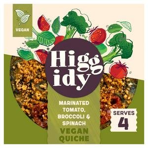 Higgidy Marinated Tomato, Broccoli & Spinach Vegan Quiche 380g