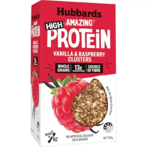 hubbards amazing granola high protein vanilla & berry