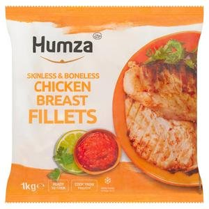 Humza Quick Frozen Chicken Breast Fillets 1kg Humza Quick Frozen Chicken Breast Fillets 1kg