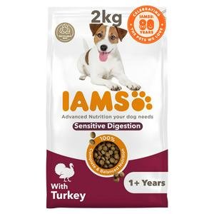 IAMS Sensitive Digestion with Turkey Dog Food 1+ Years 2kg