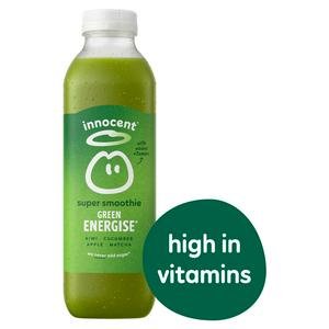 Innocent Green Energise, Kiwi, Cucumber, Apple & Matcha Super Smoothie with Vitamins 750ml