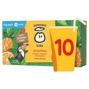 Innocent Kids Oranges, Mangoes & Pineapples Smoothies 10 x 150ml