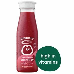 innocent Plus Berry Set Go Raspberry & Cherry Juice with Vitamins 330ml