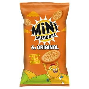 Jacob's Mini Cheddars Original Baked Snacks Multipack 6x23g