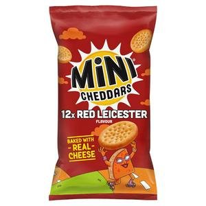 Jacob's Mini Cheddars Red Leicester Baked Snacks Multipack 12x23g