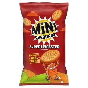 Jacob's Mini Cheddars Red Leicester Multipack Snacks 6x23g
