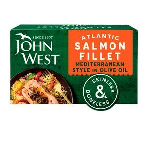 John West 115g Atlantic Salmon Fillet Mediterranean Style in Olive Oil