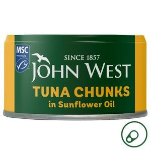John West 125g MSC Tuna Chunks in Sunflower Oil (95g Drained)