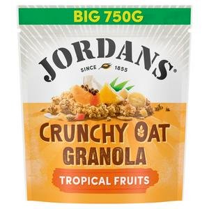 Jordans Crunchy Oat Granola Tropical Fruits Breakfast Cereal 750g