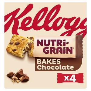 Kellogg's 4 x 45g Nutri-Grain Bakes Chocolate Snack Bars