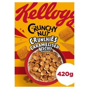 Kellogg's 420g Crunchy Nut Crunchies Caramelised Biscuit Breakfast Cereal