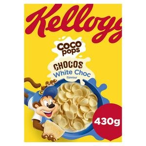 Kellogg’s Coco Pops 430g Chocos White Chocolate Breakfast Cereal
