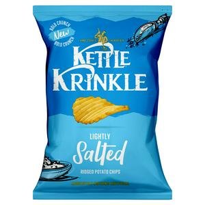 Kettle Krinkle 130g Lightly Salted Ridged Potato Chips