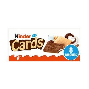 Kinder Cards Chocolate & Milk Wafer Biscuit Multipack 8x12.8g Kinder Cards Chocolate & Milk Wafer Biscuit Multipack 8x12.8g