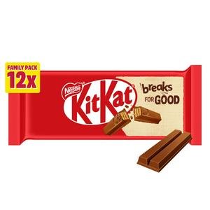 KitKat 2 Finger Milk Chocolate Biscuit Bar Multipack 12 x 20.7g