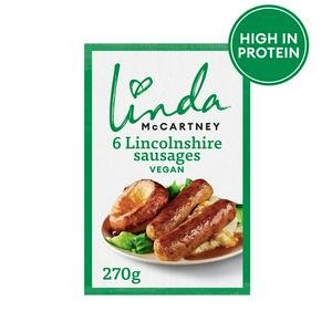 Linda McCartney's Vegetarian Lincolnshire Sausages x6 270g