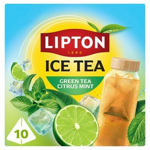 Lipton Green Tea 10 x 3.5g Citrus Mint Pyramid Ice Tea Bags