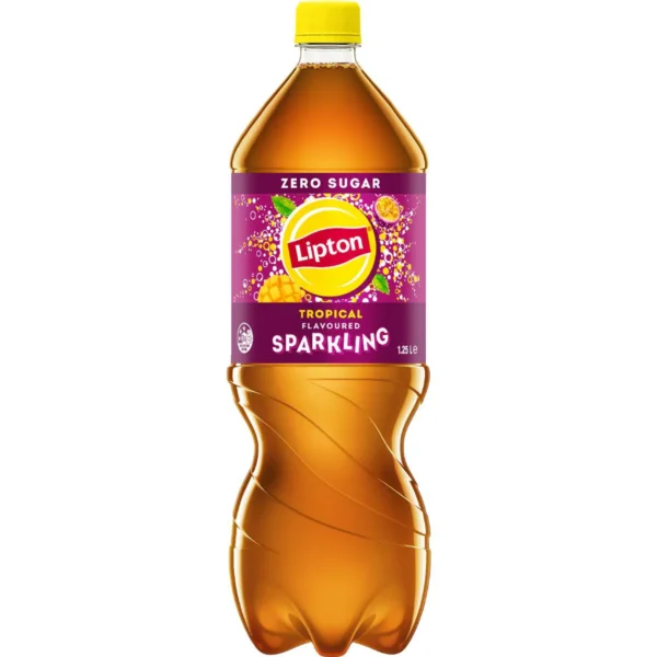 Lipton Sparkling Iced Tea Tropical Soft Drink Bottle