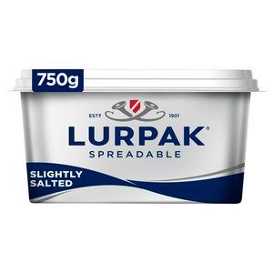 Lurpak Slightly Salted Spreadable Blend of Butter & Rapeseed Oil 750g