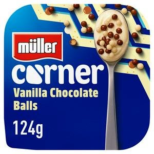 Müller Corner Vanilla Yogurt With Chocolate Balls 124g