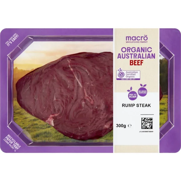 Macro Organic Beef Rump Steak