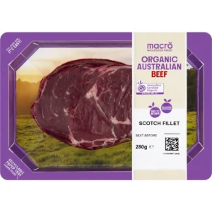Macro Organic Beef Scotch Fillet Steak