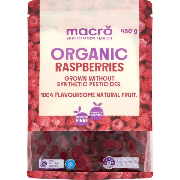 Macro Organic Frozen Raspberries