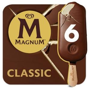 Magnum Classic 6 x 100ml Ice Cream Sticks