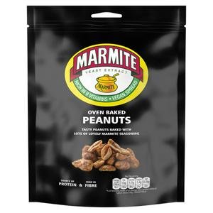 Marmite Oven Baked Peanuts Sharing Bag Nuts Snack 190g