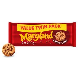 Maryland 400g Cookies Twin Pack Chocolate Chip