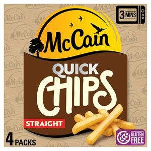McCain Quick Chips Straight 4x100g