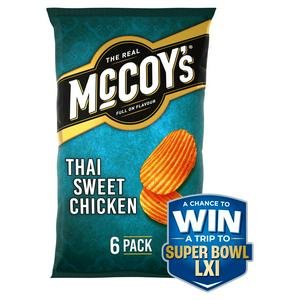 McCoy's Thai Sweet Chicken Multipack Crisps 6 Pack