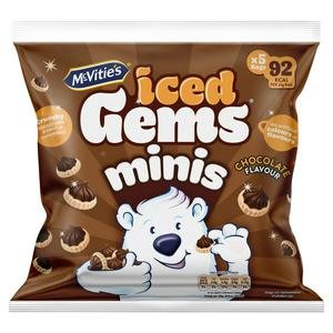 McVitie's 5 x 23g Iced Gems Chocolate Flavour Multipack Biscuits
