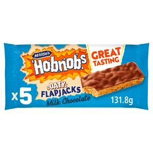 McVitie's Hobnobs Oaty Flapjacks Milk Chocolate Multipack 5x26.4g