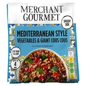 Merchant Gourmet Herby Mediterranean Style Vegetables & Giant Couscous 400g Merchant Gourmet Herby Mediterranean Style Vegetables & Giant Couscous 400g