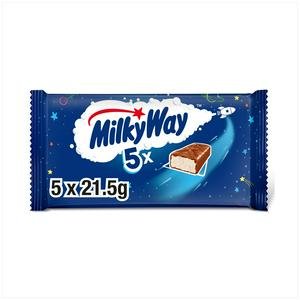 Milky Way Nougat & Milk Chocolate Snack Bars Multipack 6x21.5g Milky Way Nougat & Milk Chocolate Snack Bars Multipack 6x21.5g