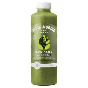 Mockingbird Raw Press 750ml Raw Daily Greens, Cucumber, Spinach, Pineapple, Kiwi with Vitamins Juice