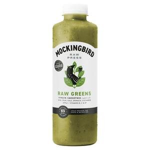 Mockingbird Raw Press 750ml Raw Greens, Kiwi, Spinach, Pear, Banana with Vitamins Smoothie