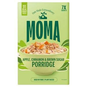 Moma 7 x 280g Apple Cinnamon & Brown Sugar Porridge Sachets
