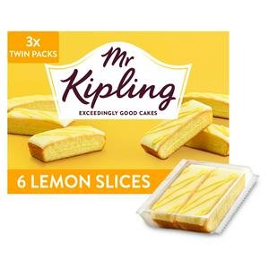 Mr Kipling Lemon Cake Slices x6