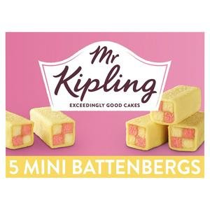 Mr Kipling Mini Battenbergs Cakes x5