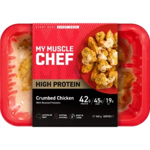 My Muscle Chef Crumbed Chicken Roasted Potatoes Chilled Meal