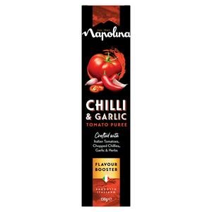 Napolina 130g Chilli & Garlic Tomato Puree