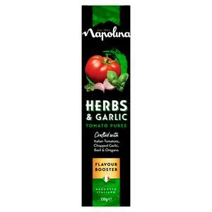 Napolina 130g Herbs & Garlic Tomato Puree