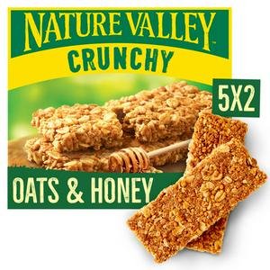 Nature Valley Crunchy Oats & Honey Cereal Biscuit Snack Bars 5x42g