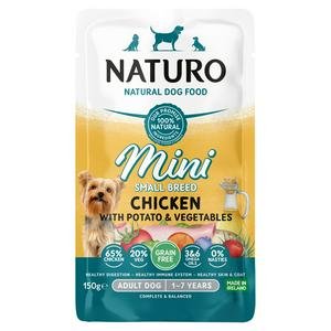 Naturo Natural Pet Adult Dog Food Mini Chicken with Potato & Vegetables 1-7 Years 150g