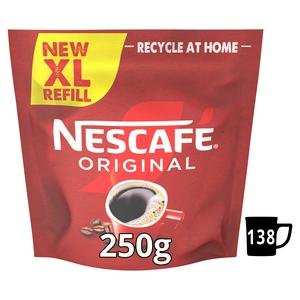 Nescafé 250g Original XL Refill Pouch Instant Coffee