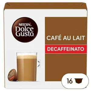 Nescafé Dolce Gusto 16 x Café Au Lait Decaffeinato Coffee Pods